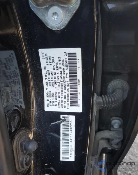 2017 Honda Accord Sport из США, поврежденный, VIN 1HGCR2F55HA283388